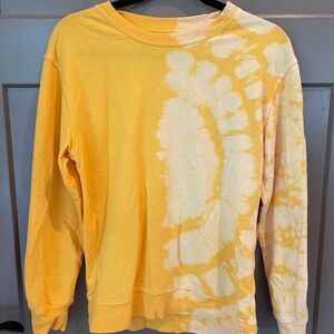 Yellow Tie-dye Lightweight sweatshirt